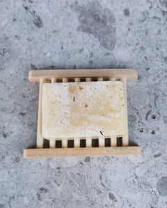Soap stand bamboo, square