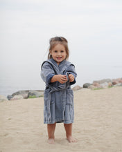 Load image into Gallery viewer, Children&#39;s bathrobe eco terry, Denim
