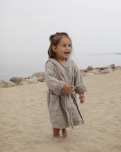 Load image into Gallery viewer, Children&#39;s bathrobe eco terry, Sand beige
