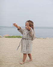 Load image into Gallery viewer, Children&#39;s bathrobe eco terry, Sand beige

