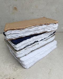 Pappersbok, handgjort återvunnet bomullspapper