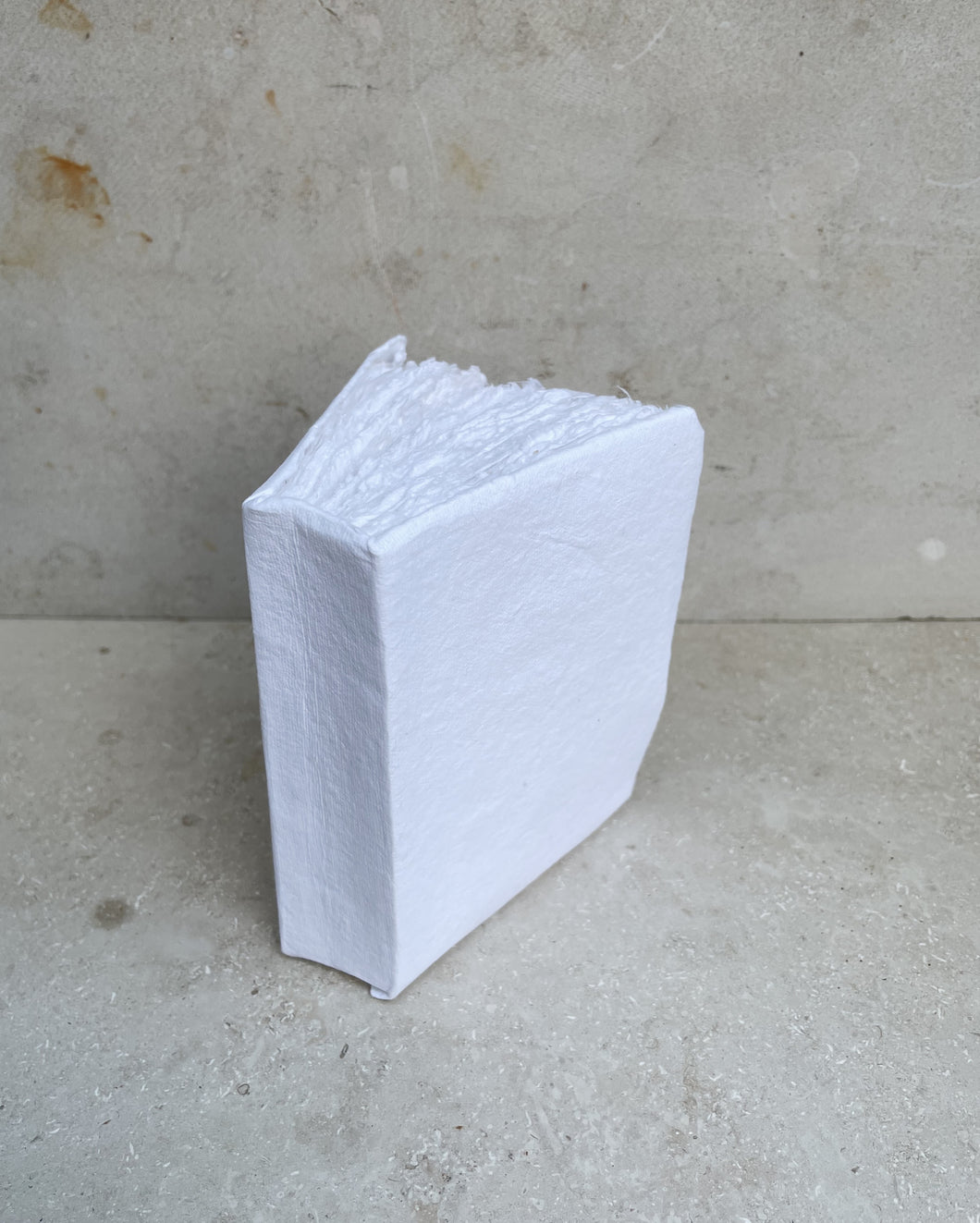 Paper book, handmade recycled cotton paper (smaller)