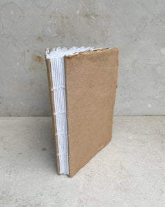 Pappersbok, handgjort återvunnet bomullspapper