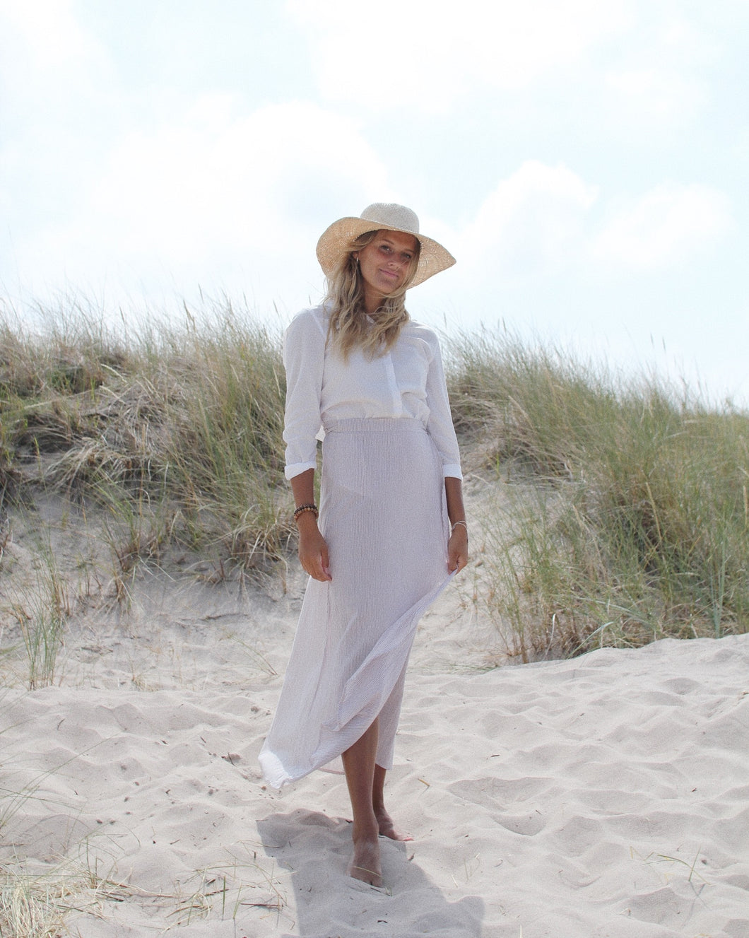 Omlottkjol ekologisk bomull