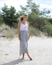 Load image into Gallery viewer, Eco skirt short, blue stripe
